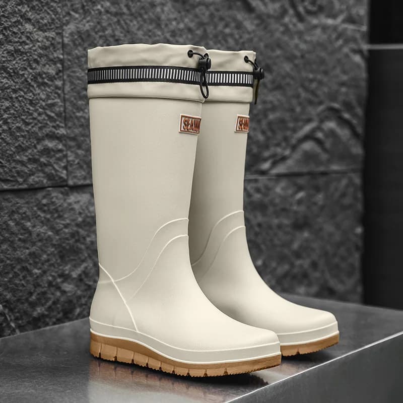 Bottes de pêche hautes imperméables homme antidérapantes PVC pour livraison et cuisine professionnelle