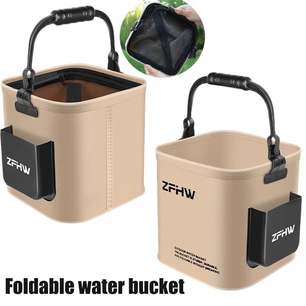 Seau de rangement pêche tout-en-un - Boîte à accessoires et matériel de pêche portable pour pêcheurs