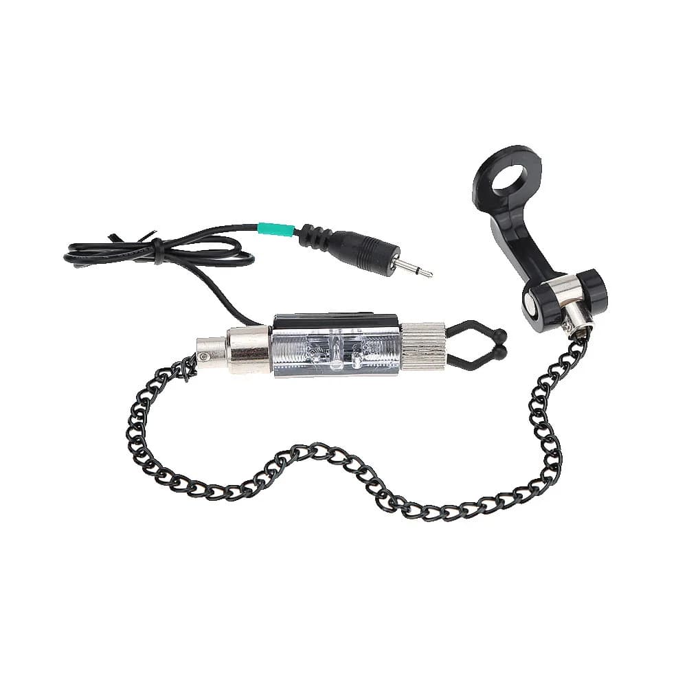 Indicateur fer chaîne alarme morsure pêche avec LED : indicateur illuminé accessoires