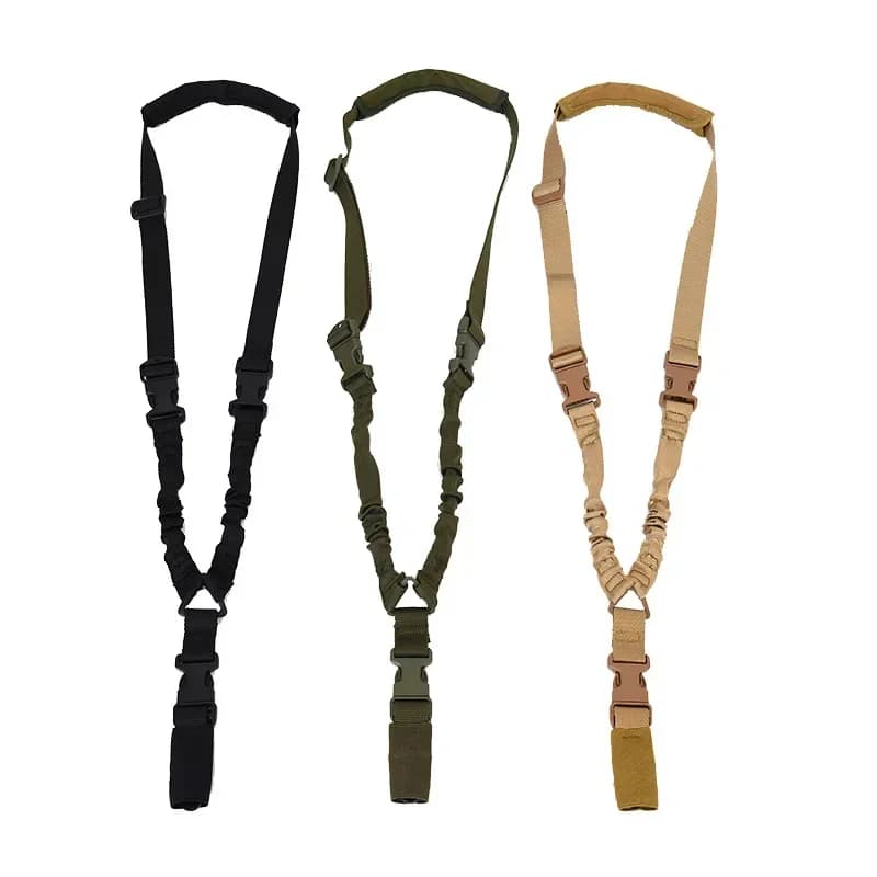 Ceinture fusil de chasse avec bretelle épaule single point et boucle métal pour équipement pêche