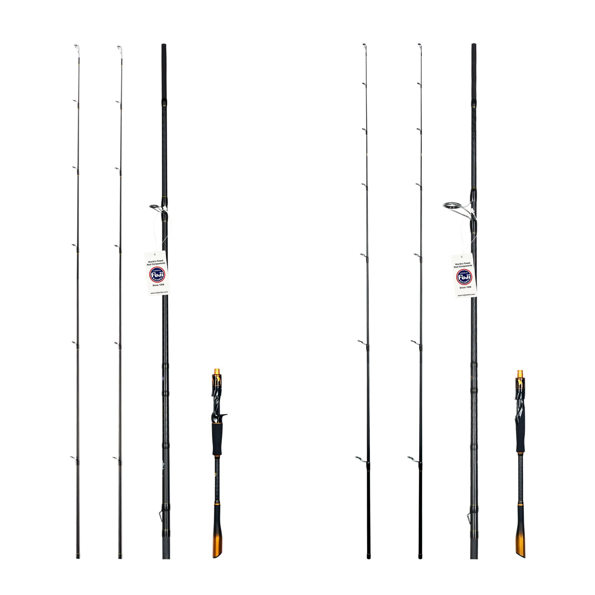 Canne 2 pointes BIUTIFU 1.8-2.7m carbone T1000 - Guides Fuji - Pour brochet et perche 7-80g