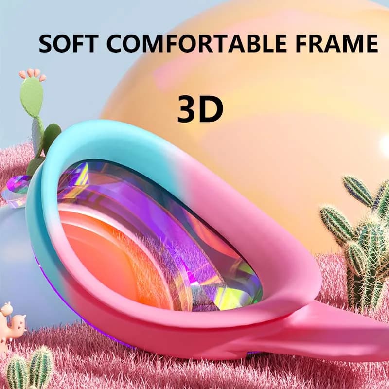 Lunettes de natation enfants anti-buée waterproof - Vision HD, verres électroplaqués ou transparents au choix