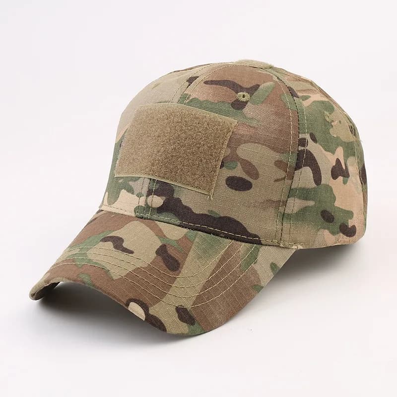 Casquette camouflage mesh tactique ajustable - Chapeau pêche snapback unisexe sport extrême