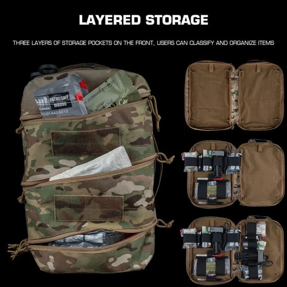 Sac à dos médical tactique DELTA - Backpack grande capacité pêche camping survie urgence