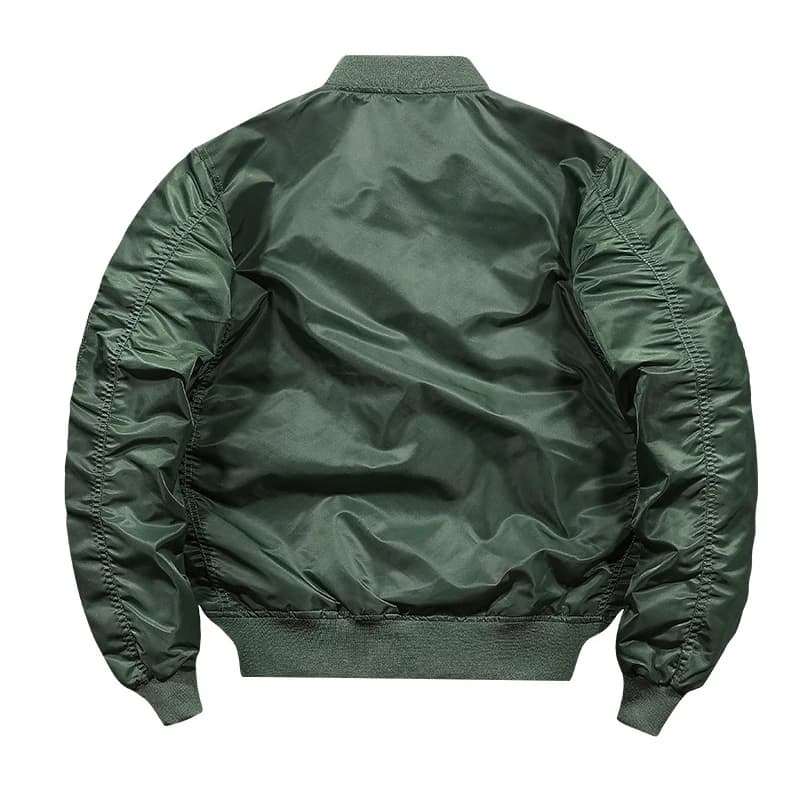 Bomber militaire unisexe printemps automne - Veste d'aviateur pour pêcheurs appréciant le style vintage fonctionnel