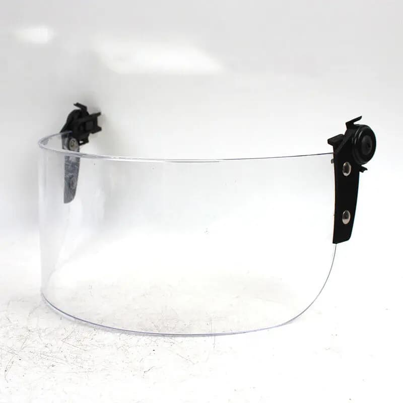 Masque facial tactique transparent anti-vent - Protection visage pour casque pêche airsoft