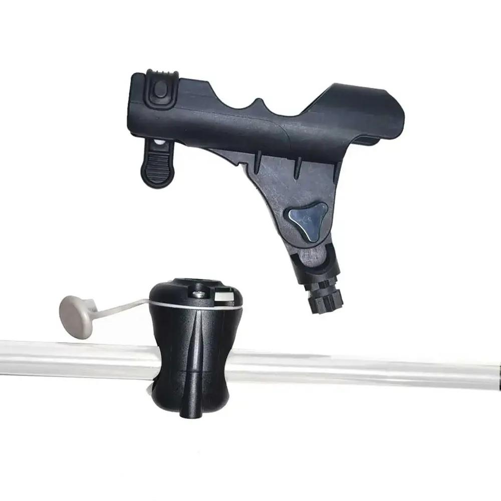 Support canne à pêche pour kayak sur rail coulissant - Holder adaptable aux bateaux PVC et gonflables