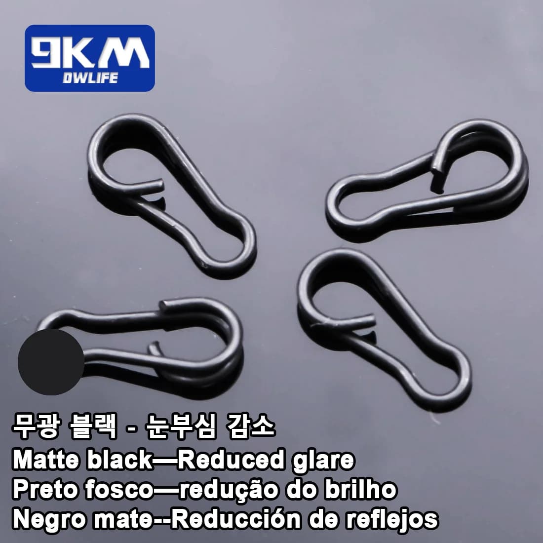 Snaps à changement rapide 9KM pour pêche à la carpe - 30 à 60 pièces en acier inoxydable - Accessoires de montage