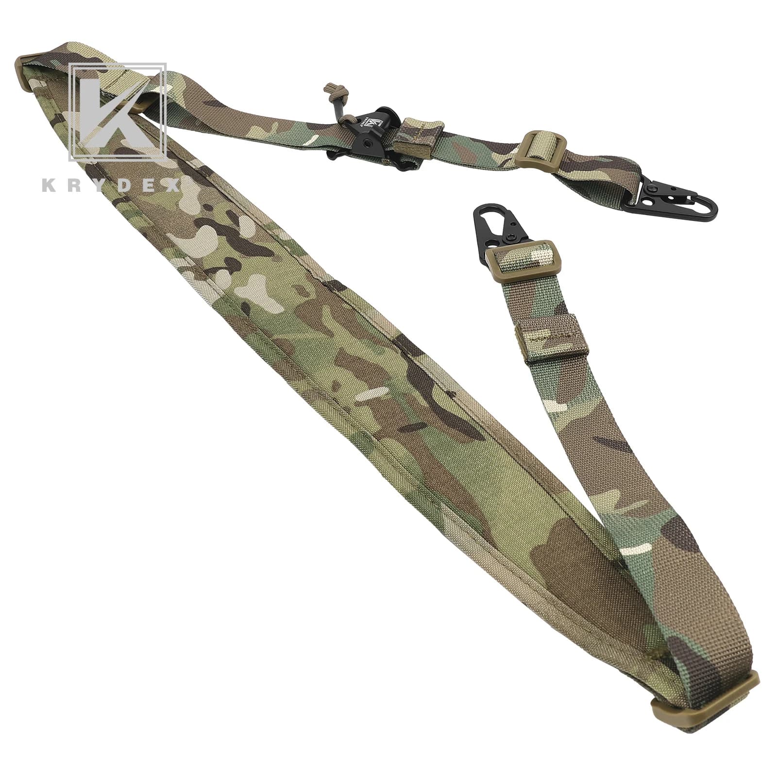 Bretelle fusil modulable pêche chasse - Sling tactique rembourré 2 points 1 point réglable