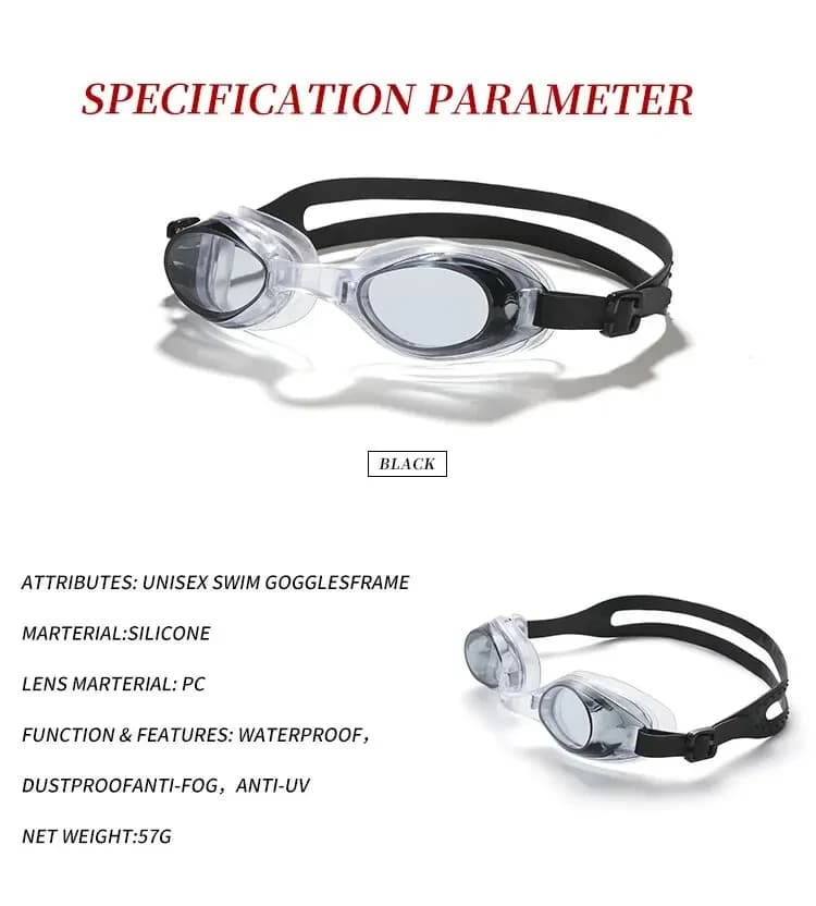 Lunettes de plongée Dezition Silicone HD étanches anti-buée pour femmes et hommes adulte