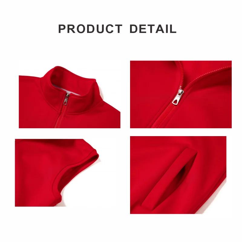 Veste chaude sans manches hiver personnalisable - Veste épaisse homme femme - Veste polaire logo brodé automne