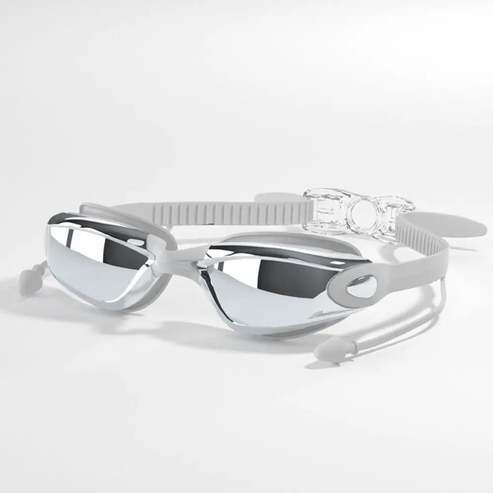 Lunettes de natation créatives HD été étanches anti-buée réglables silicone unisexe