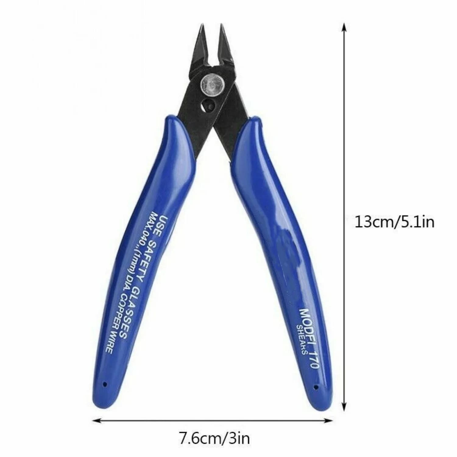 Pince coupe-câble électrique acier carbone bleue pour fils et câbles - outil maison professionnel