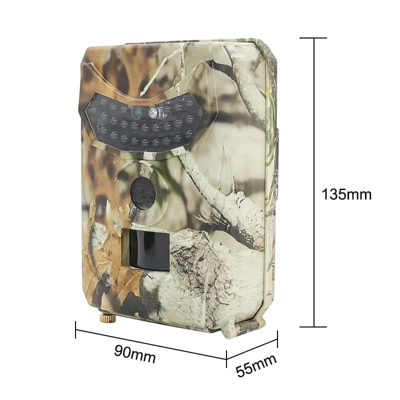 Caméra de piste 12MP pour chasse extérieure avec vision nocturne infrarouge et détection thermique HD