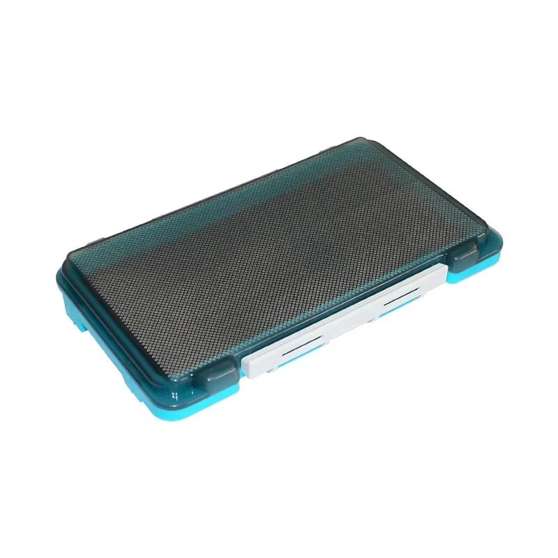 Boîte pêche plastique organisateur leurres hameçons cuillères - Boîtier rangement éponge portable