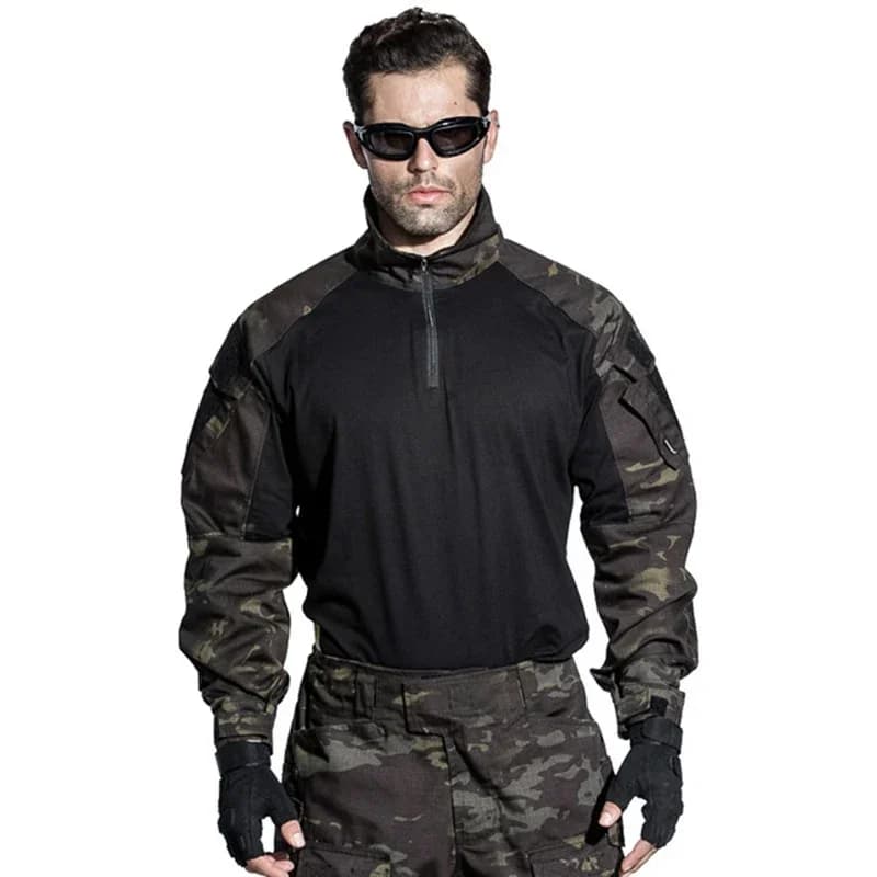 Chemise randonnée G3 tactique chasse uniforme sport style camouflage bleu ghille dessus pêche leurre