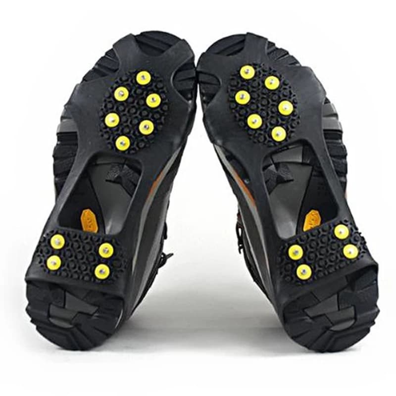Couvercles de chaussures à crampons amovibles anti-dérapants, idéaux pour pêche, randonnée et escalade sur glace