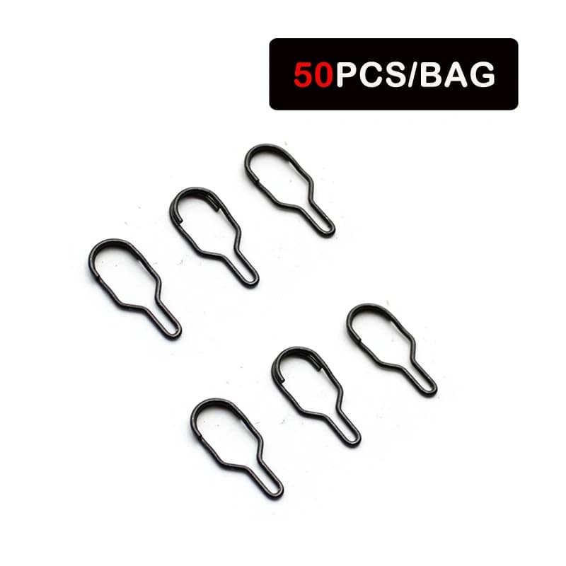 50 pièces d'accessoires carpe : clips à changement rapide, émerillons et sacs PVA pour feeder method