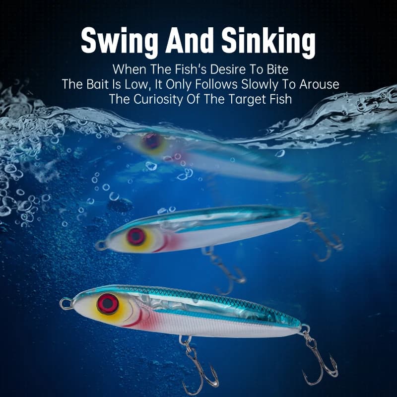 Leurre stickbait coulant LEYDUN MINISTRE JACK 105mm 23g pencil nageur pour bar mer wobblers