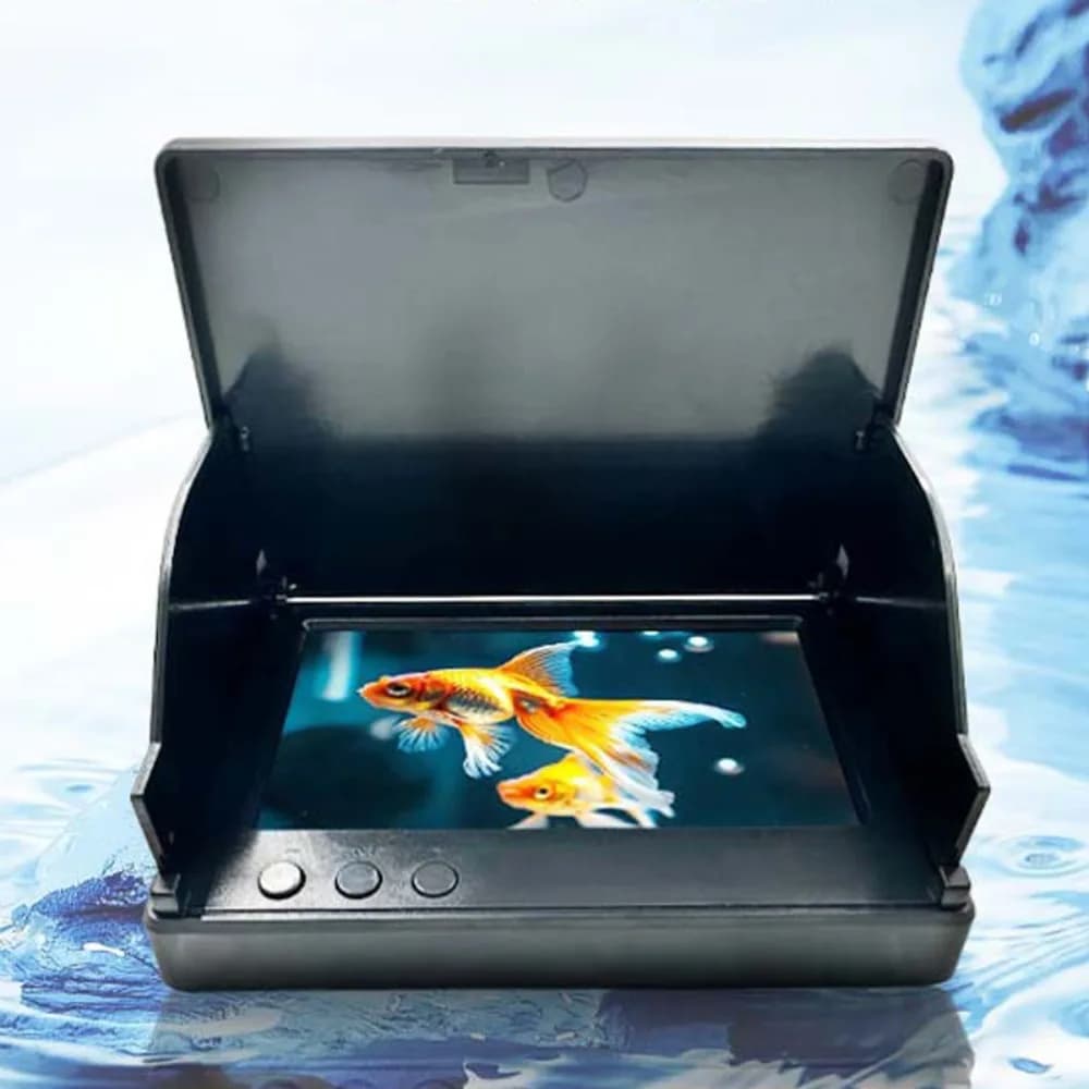 Moniteur de pêche sous-marine 4.3" écran IPS avec vision nocturne et pare-soleil pour fishfinder