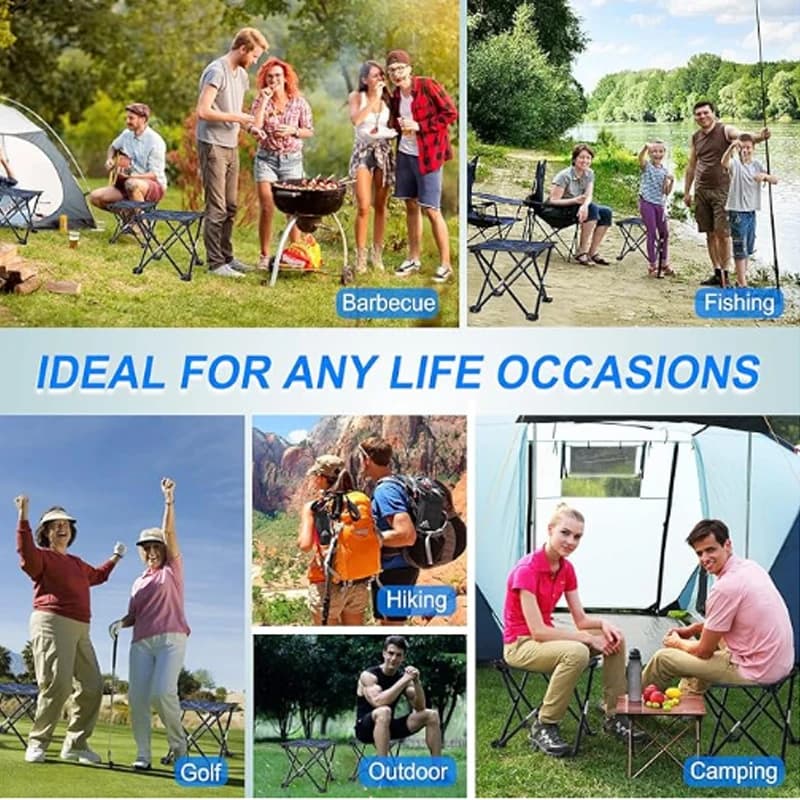 Chaise pliante extérieure portable - Confort durable pour camping, pêche et activités outdoor