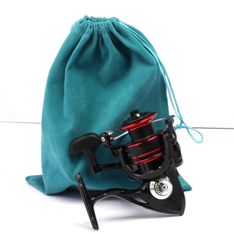 Sac de protection pour moulinets de pêche - Poche de rangement portable avec cordon de serrage