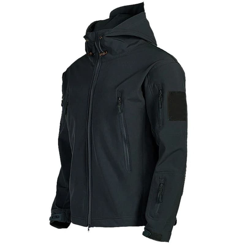 Veste softshell militaire peau de requin pour homme - Coupe-vent imperméable tactique avec capuche