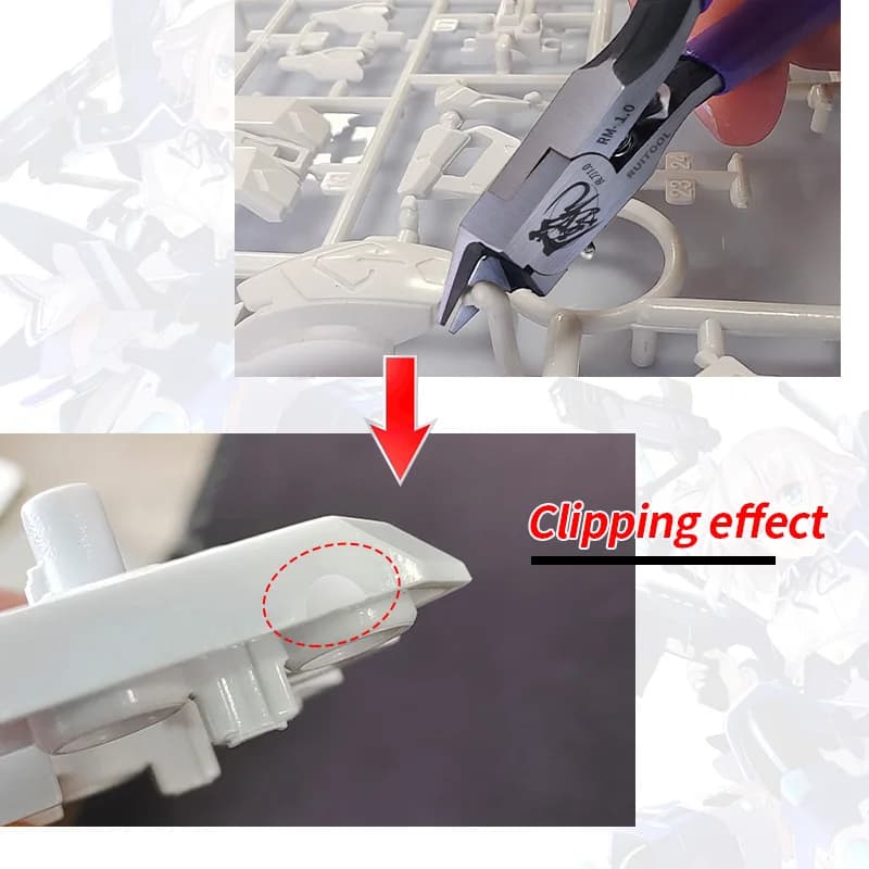 Pince à maquettes CR-V ultra fine pour modélisme Gundam - Coupe-sprue précision professionnelle