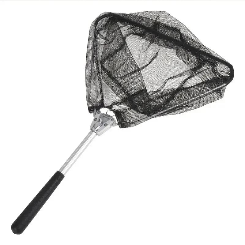 Filet de pêche pliant robuste avec perche télescopique 1,80m ou 2,40m pour kayak, truite, brochet, sandre et carpe