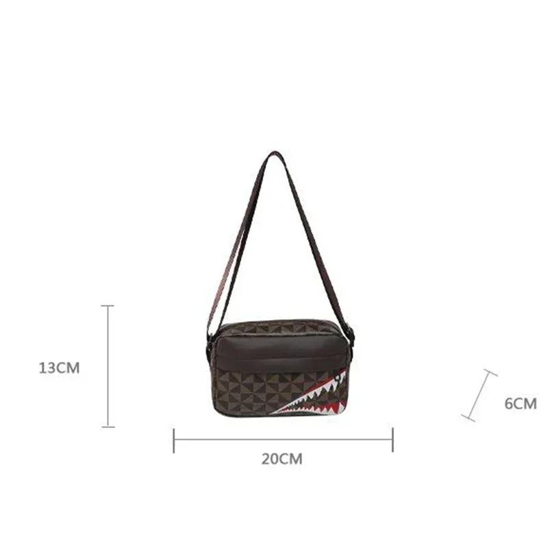 Sac bandoulière bouche requin créatif pêche porte-monnaie téléphone mode capacité