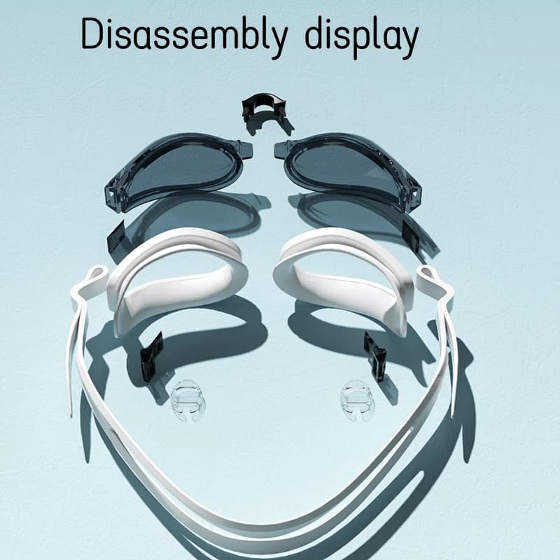 Lunettes de natation unisexe anti-buée étanches - Protection UV pour adultes sans fuite d'eau