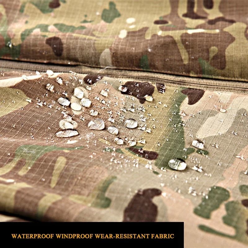 Parka tactique camouflage pêche M65 - Veste chaude multi-poches pour pêche hivernale