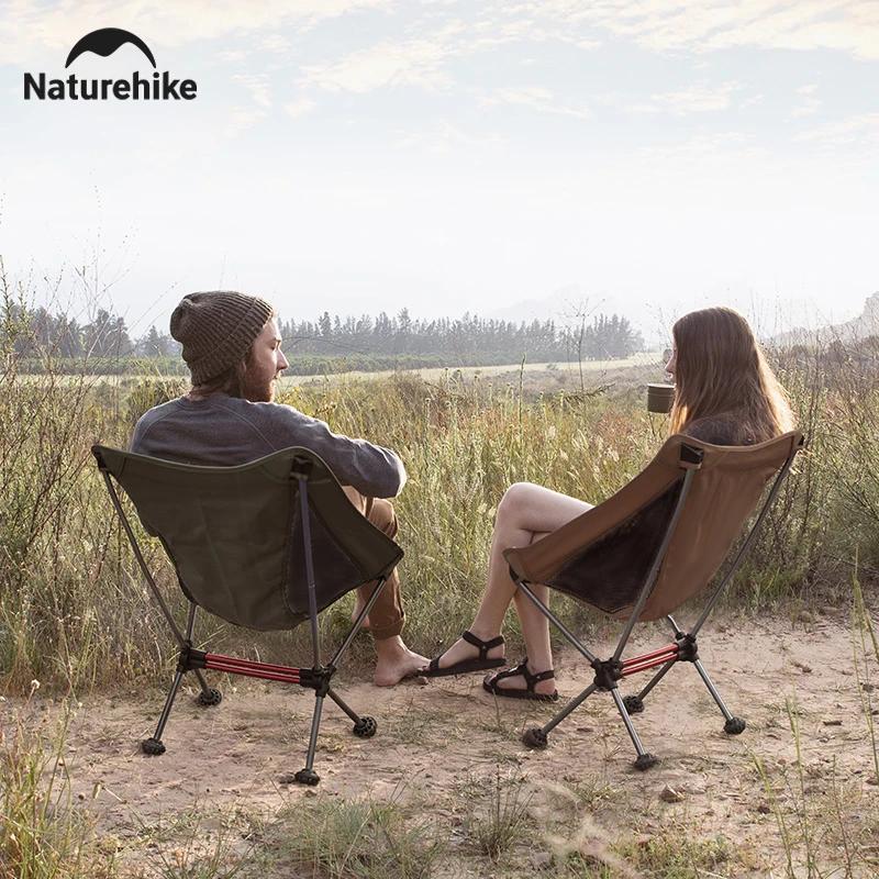 Chaise Moon Naturehike pliante légère en alliage aluminium pour randonnée pêche et plage