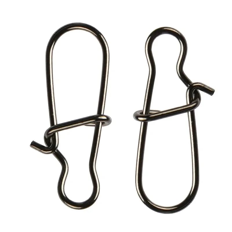 Clips rapides acier inox 50-100 pièces - Fermeture sécurisée pour émerillons et leurres
