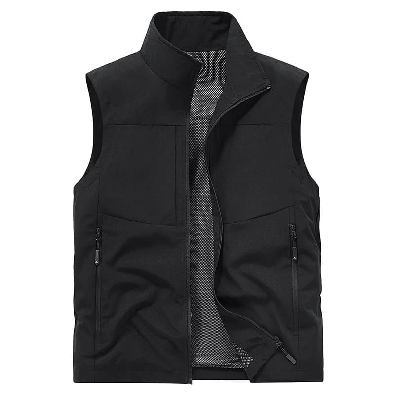 Veste sans manches homme été pêche 5XL respirante imperméable séchage rapide veste cargo