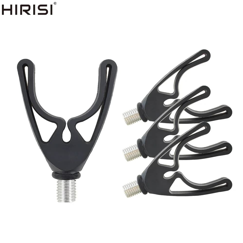 4 supports de canne à pêche carpe pour alarme et barre buzzer - accessoires pêche robustes et polyvalents