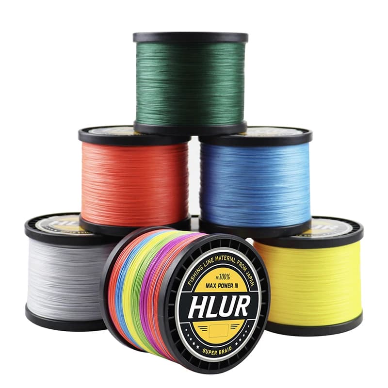 Ligne HLUR X4 braidée 4 brins 100M-1000M - Fil PE japonais super résistant 8-80LB pour pêche à la carpe
