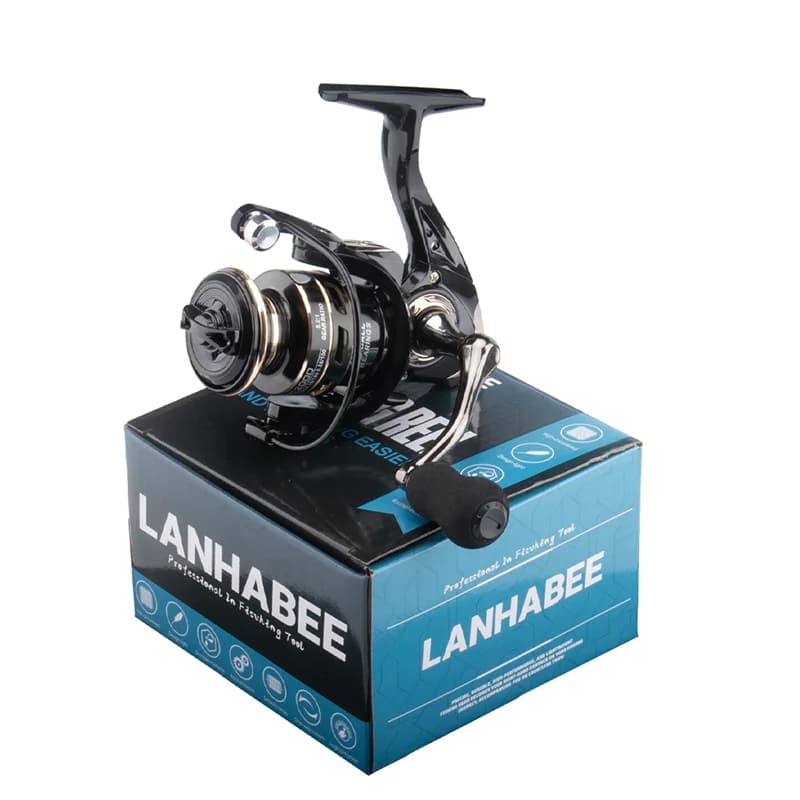 Moulinet Lanhabee spinning léger tout métal 3+1BB - bras oscillant CNC 5.2:1 pour eau douce et mer