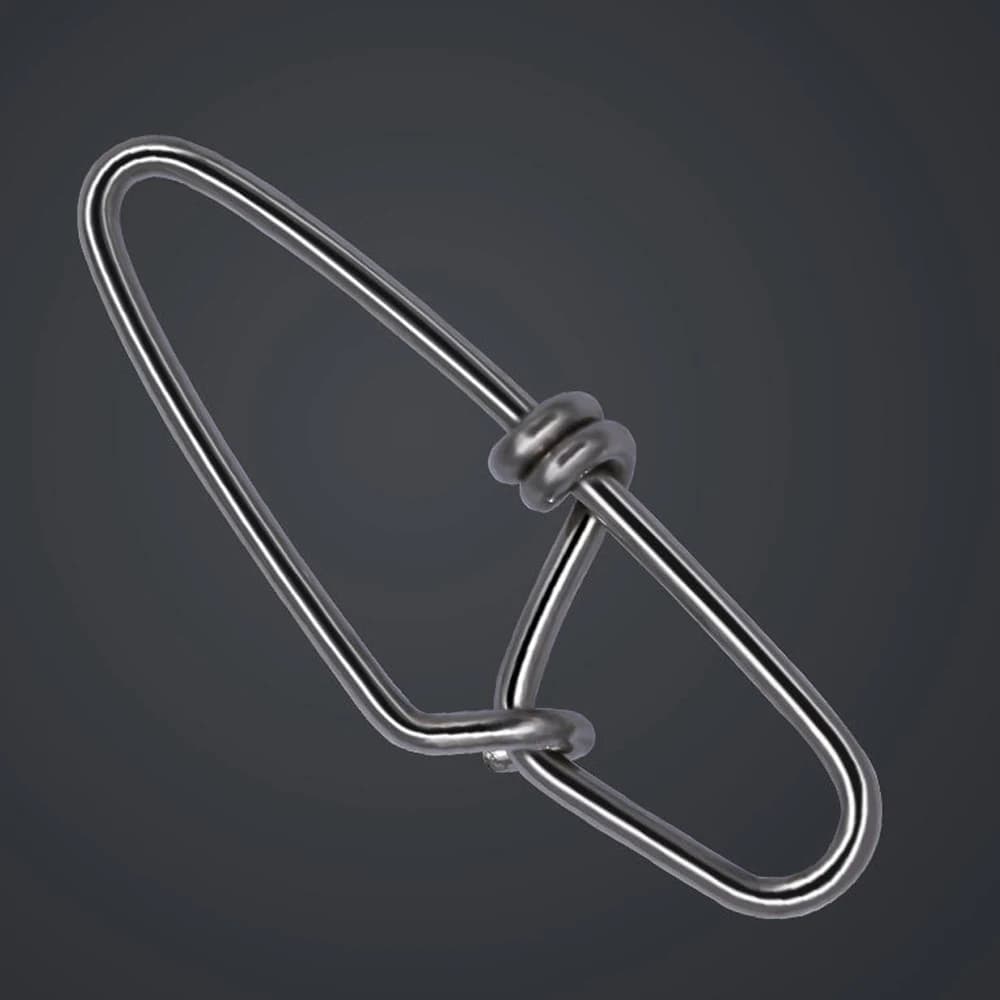 100 mousquetons inox pour leurres crankbait snaps pêche mer eau douce raccords rapides duo lock