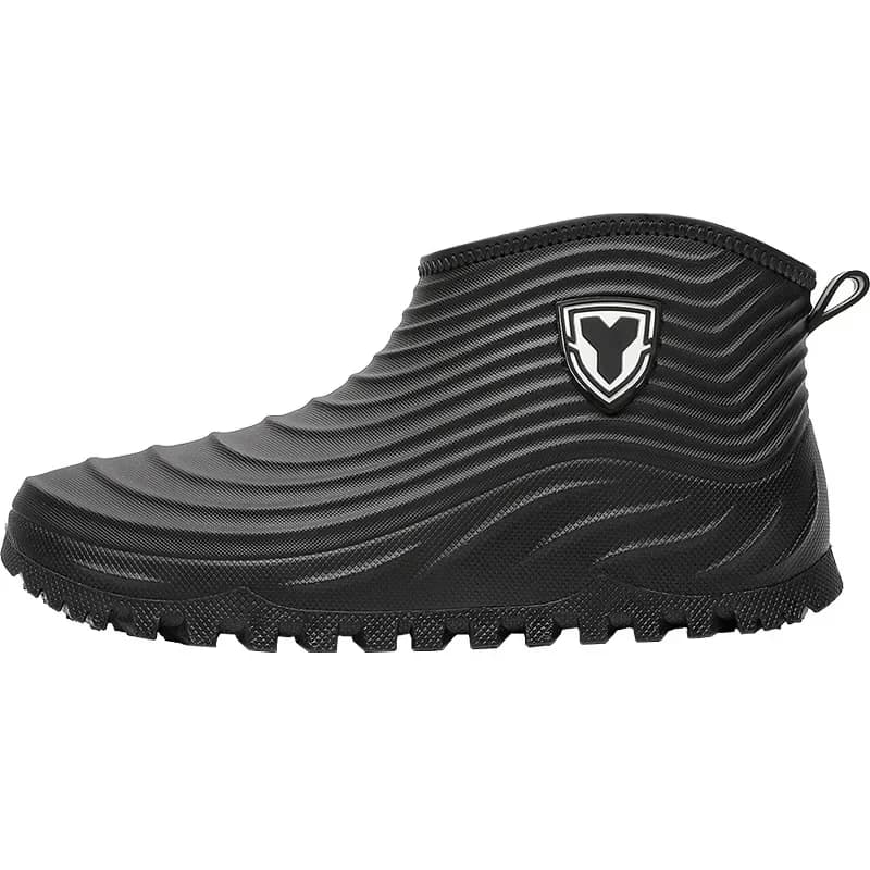 Low-Top Men's Rain Boots Waterproof Slip-Resistant Trendy Short Waterproof PVC S