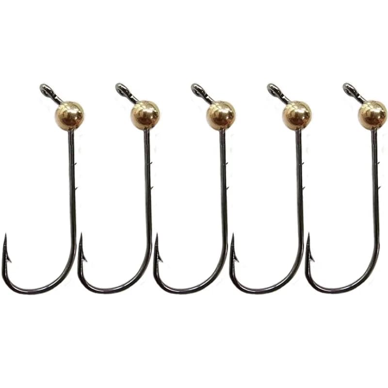 5 Têtes de Jig Micro en Cuivre 0.5g-4g - Mini Leurres pour Vers Souples et Pêche Fine