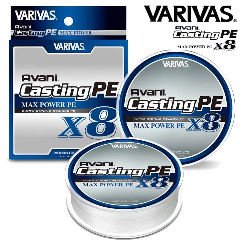 Ligne de pêche Varivas Avani Casting PE Max Power X8, 8 brins japonais, 300 m, résistance