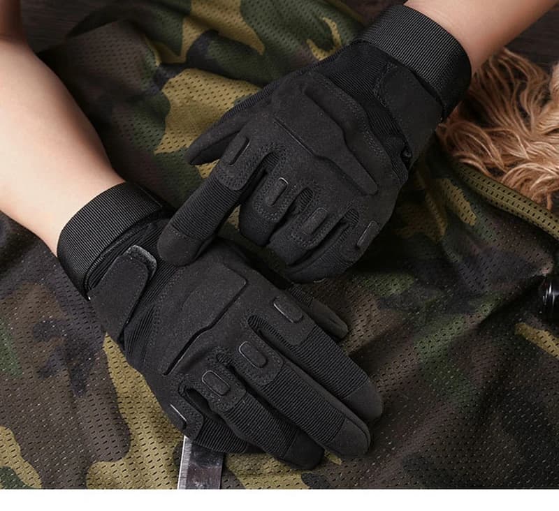 Gants tactiques forces spéciales mi-doigts/pleins sports extérieur pêche chasse mitaines armées