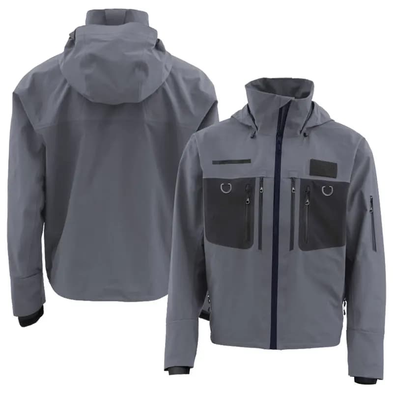 Veste de pêche imperméable respirante tactique pour la pêche à la mouche et le kayak