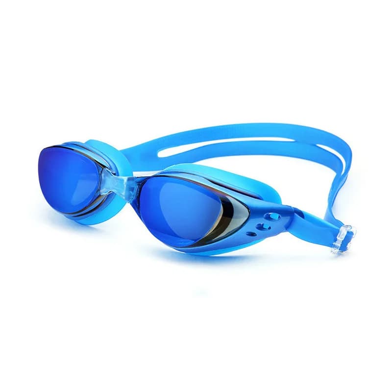 Lunettes de natation myopie -1 à -10 électroplaquées noires anti-buée pour piscine et plongée
