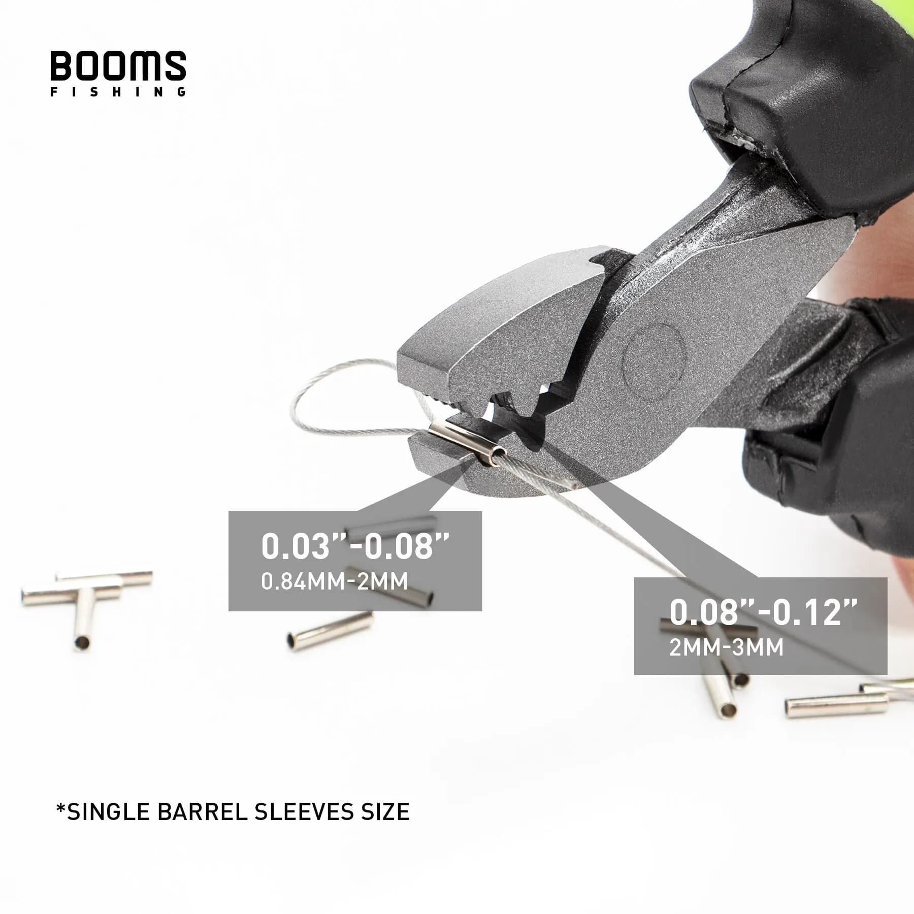 Pince à sertir Booms Fishing CP2 pour outils de pêche avec poignée antidérapante portable