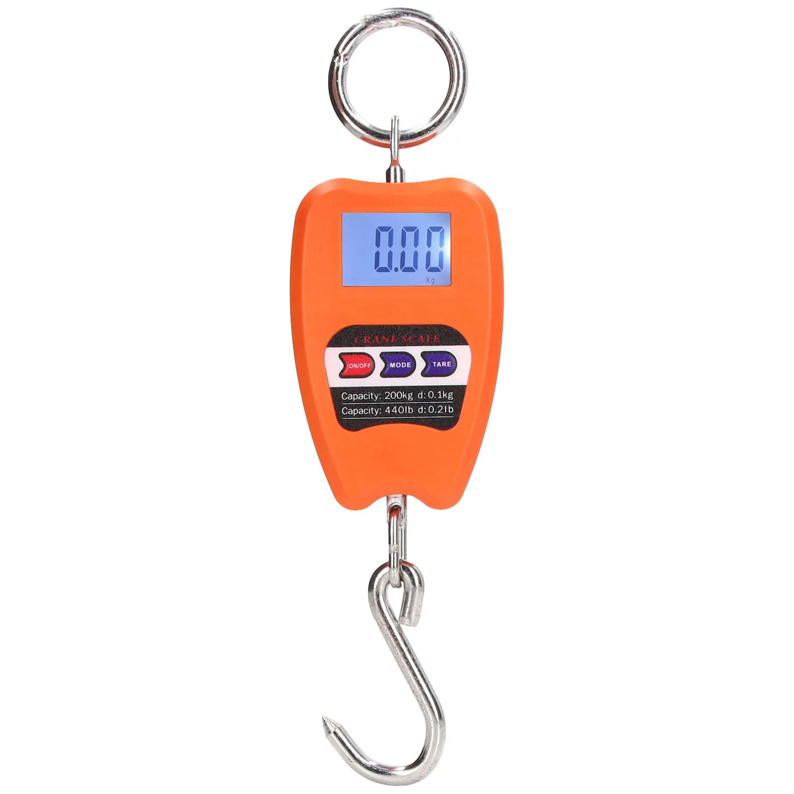 Pèse-bagages numérique portable 200kg LCD - balance accrochable précise multifonction pour pêche et voyage