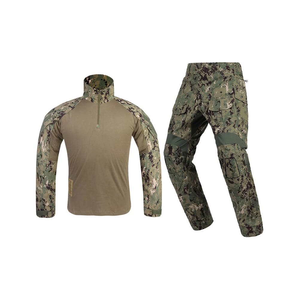 Uniforme tactique camouflage AOR2 Emersongear - Ensemble complet pour pêche sportive