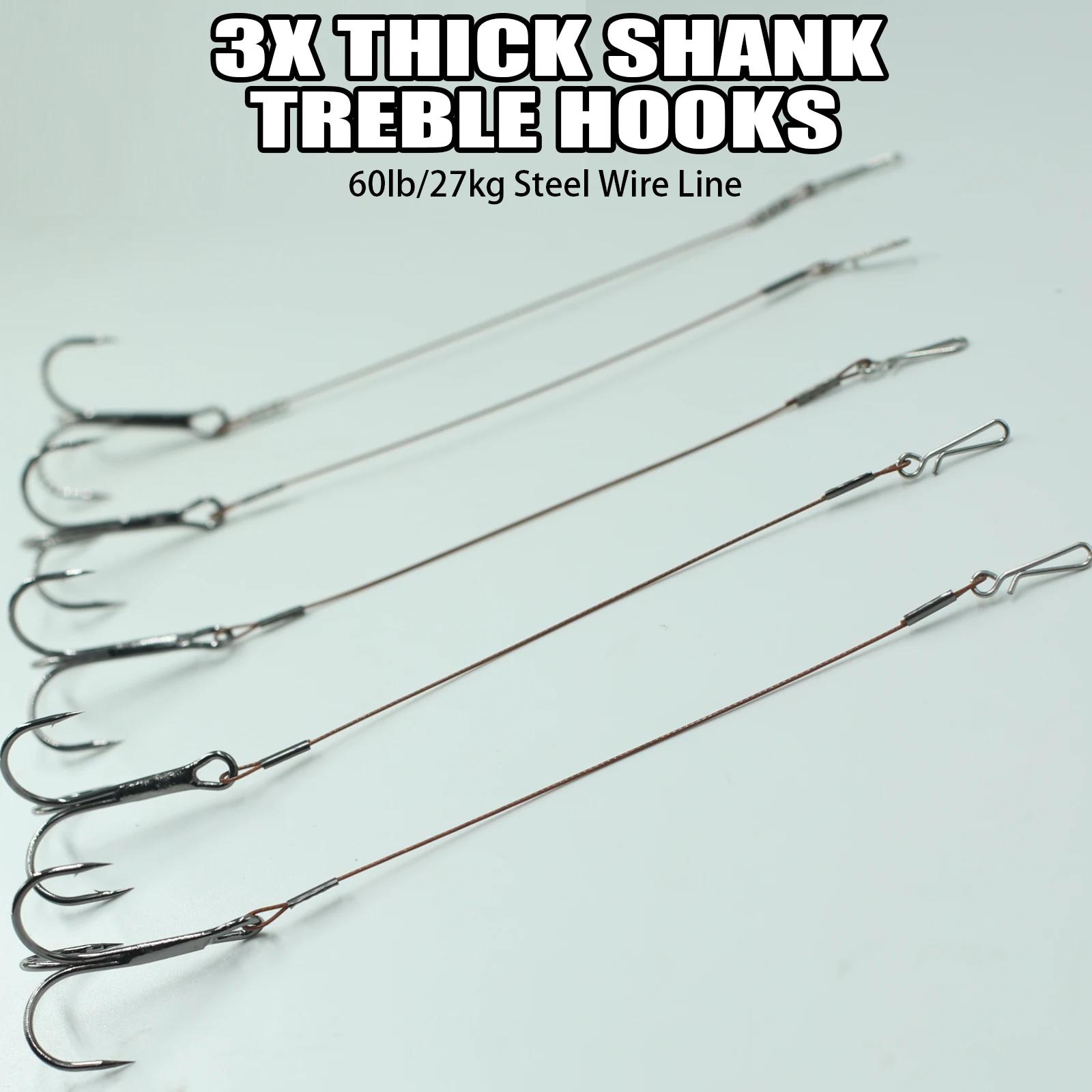 10 triples hameçons avec attache rapide - rigs stinger pour brochet et doré pêche leurres