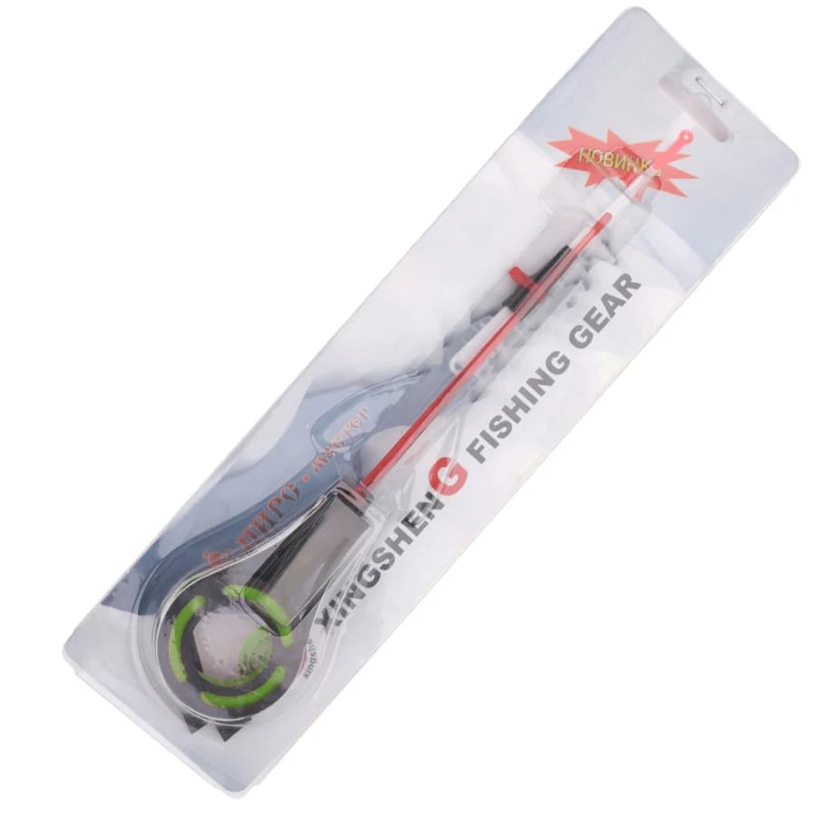 Canne à pêche glace FISH KING portable pour pêche hivernale avec moulinet spinning